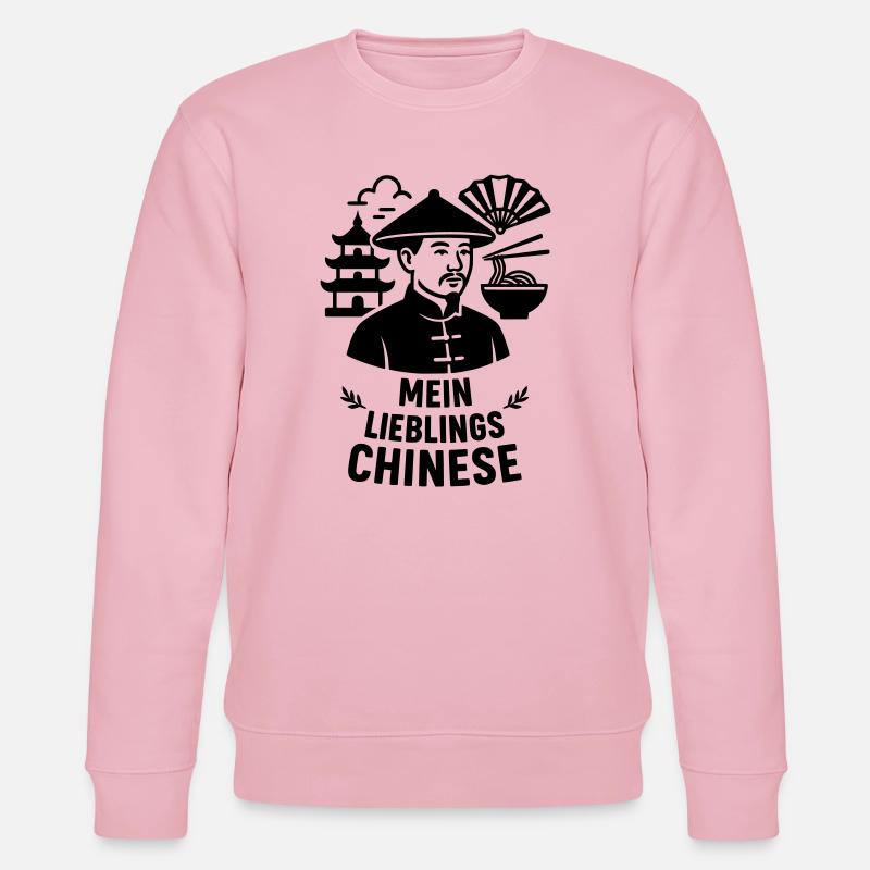 Mon chinois préféré - Sweat bio CHANGER Stanley/Stella Unisexe - rose pâle