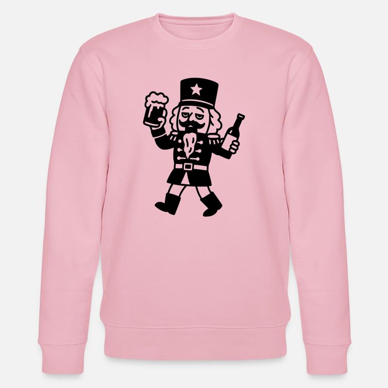 Vin chaud alcool Noël Casse-Noisette - Sweat bio CHANGER Stanley/Stella Unisexe - rose pâle