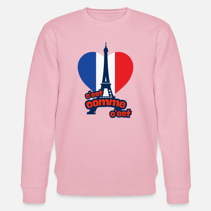 c'est as c'est – Frankreich - Stanley/Stella Unisex Bio-Sweatshirt CHANGER  - Hellrosa