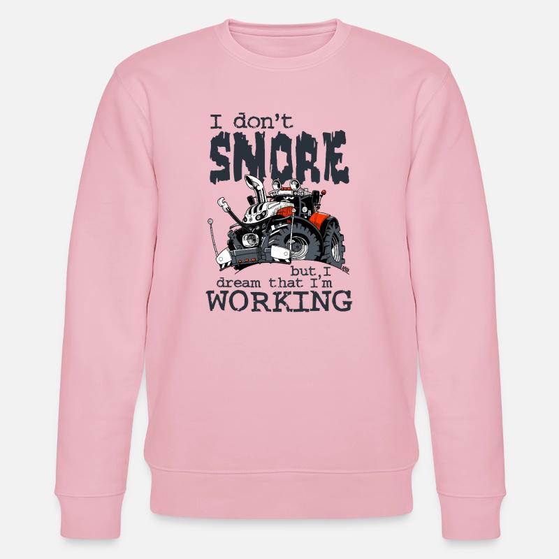 1477_I_dont_Snore-TRAKTOR - Stanley/Stella Unisex Bio-Sweatshirt CHANGER  - Hellrosa