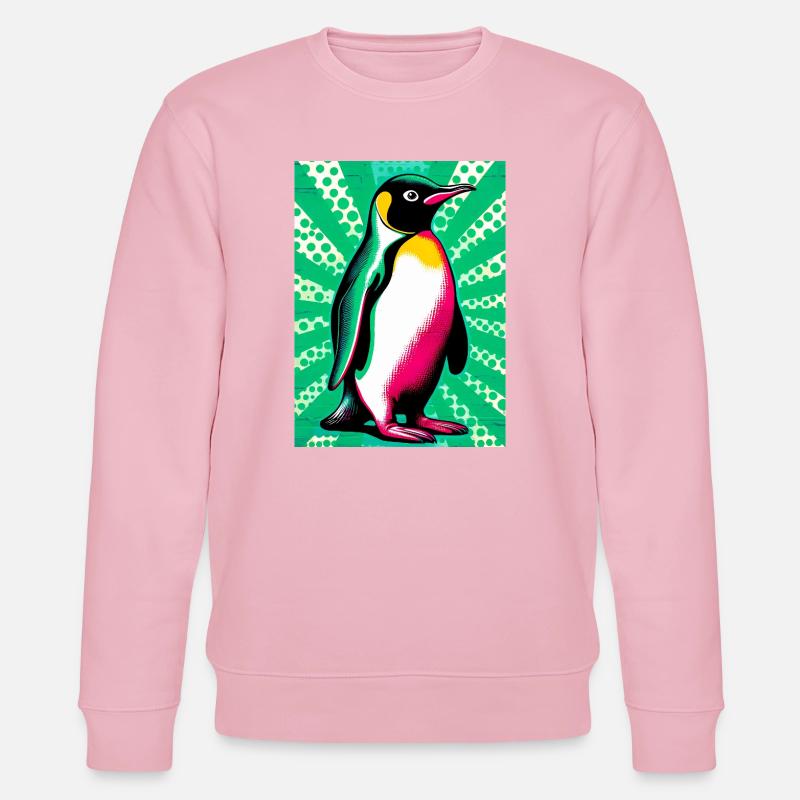 Pinguin - Stanley/Stella Unisex Bio-Sweatshirt CHANGER  - Hellrosa
