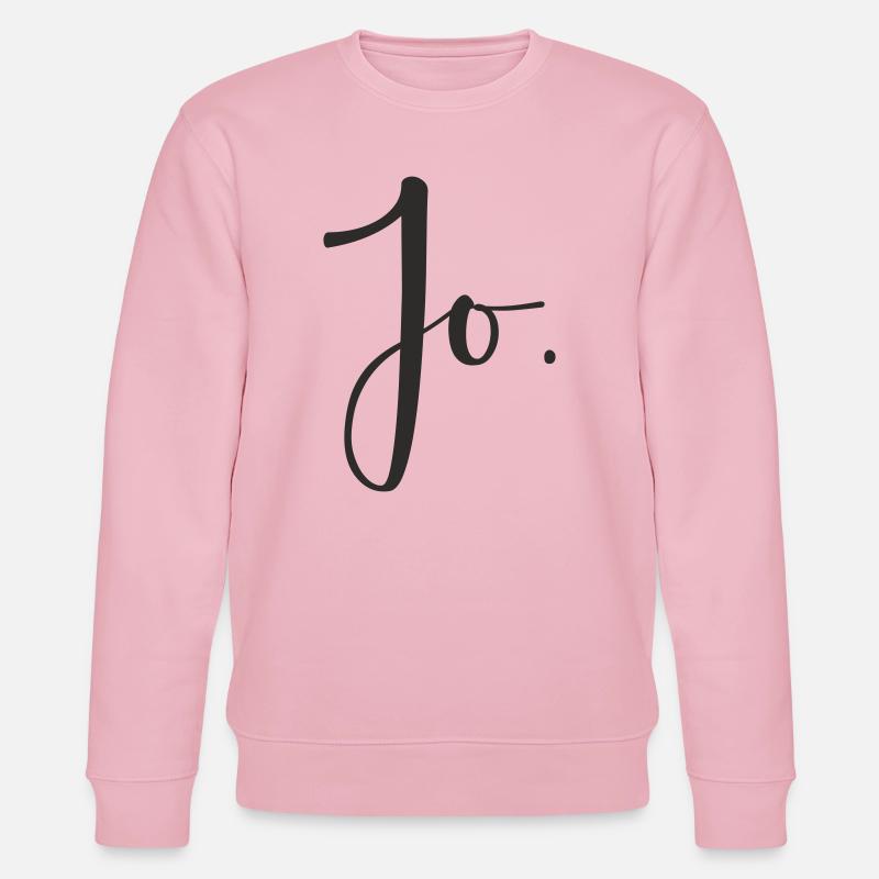 Jo – Handlettering Textdesign - Stanley/Stella Unisex Bio-Sweatshirt CHANGER  - Hellrosa