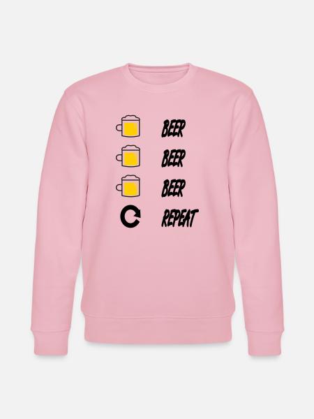 beer beer beer repeat - Stanley/Stella CHANGER Unisex Organic Sweatshirt - cotton pink