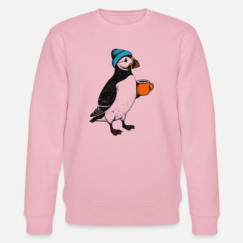 Macareux du café - Sweat bio CHANGER Stanley/Stella Unisexe - rose pâle