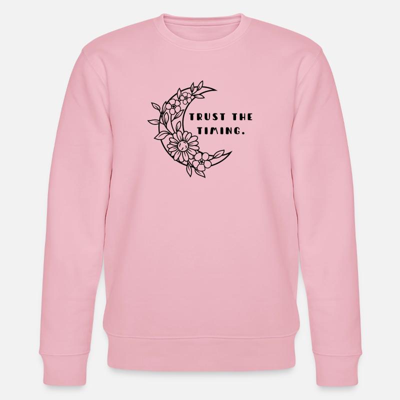 FAITES CONFIANCE AU TIMING. - Sweat bio CHANGER Stanley/Stella Unisexe - rose pâle
