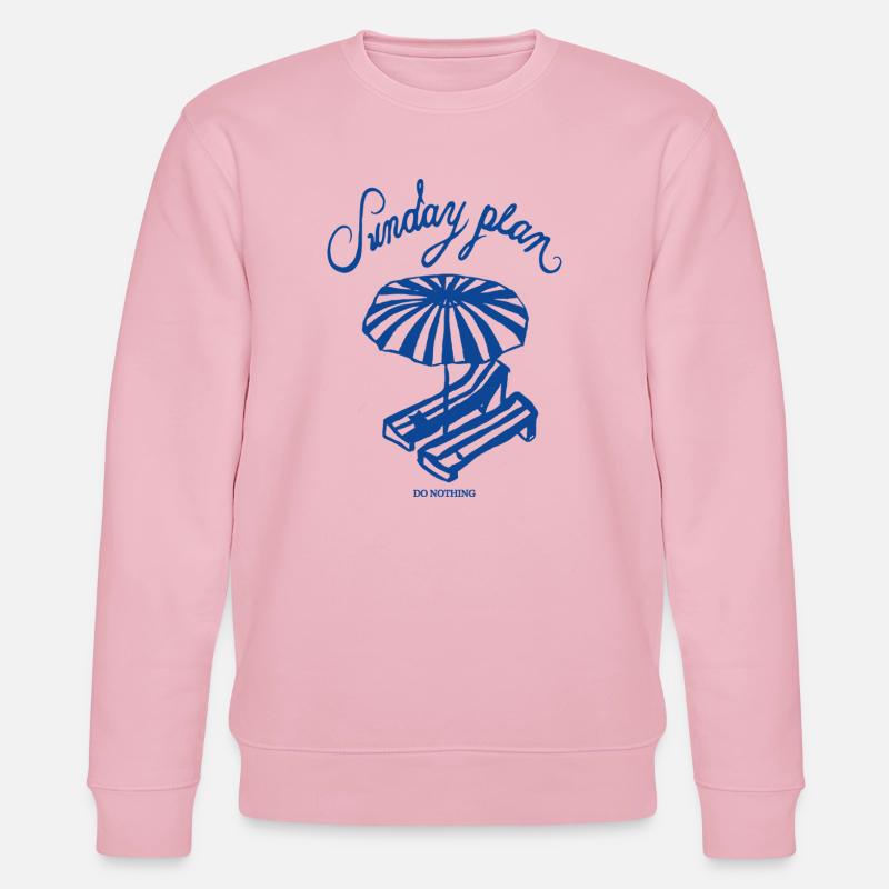 Plage de repos du dimanche - Sweat bio CHANGER Stanley/Stella Unisexe - rose pâle