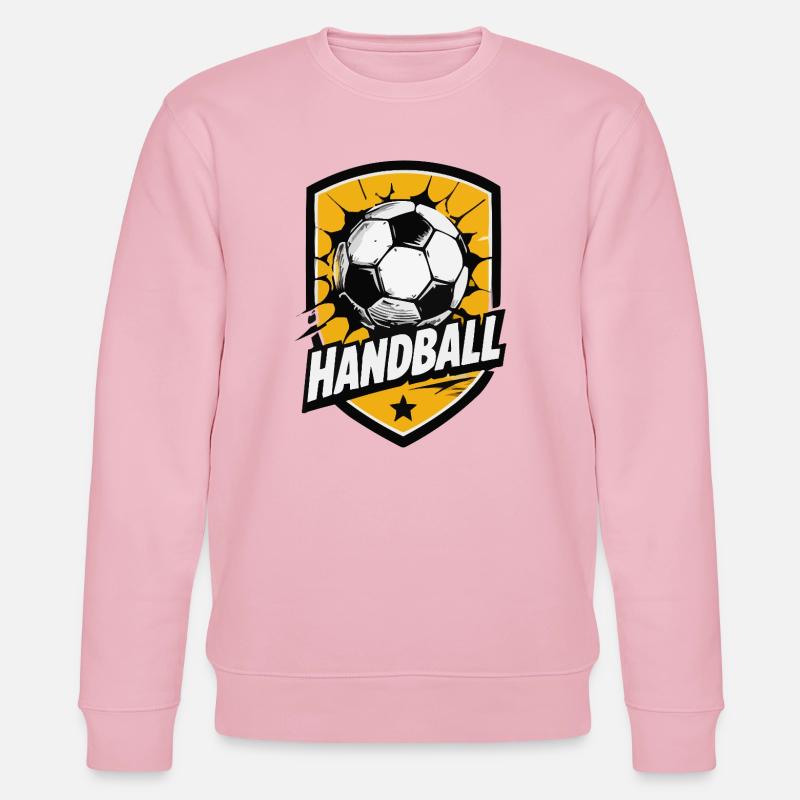 Explosion du bouclier de handball - Sweat bio CHANGER Stanley/Stella Unisexe - rose pâle