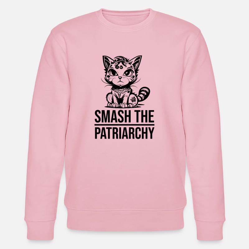 smash the patriarchy - Stanley/Stella Unisex Bio-Sweatshirt CHANGER  - Hellrosa
