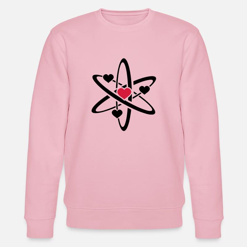 heart atom - Stanley/Stella Unisex Bio-Sweatshirt CHANGER  - Hellrosa
