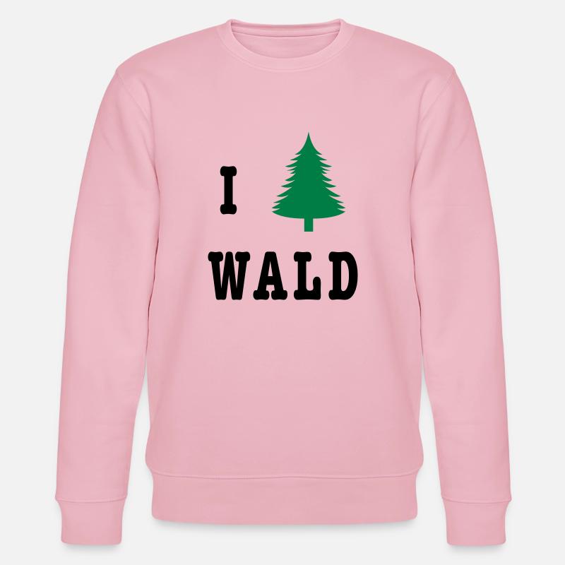I love Wald - Stanley/Stella Unisex Bio-Sweatshirt CHANGER  - Hellrosa