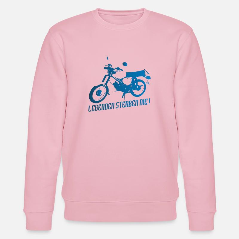 Simson S51 Enduro Legenden - Stanley/Stella Unisex Bio-Sweatshirt CHANGER  - Hellrosa