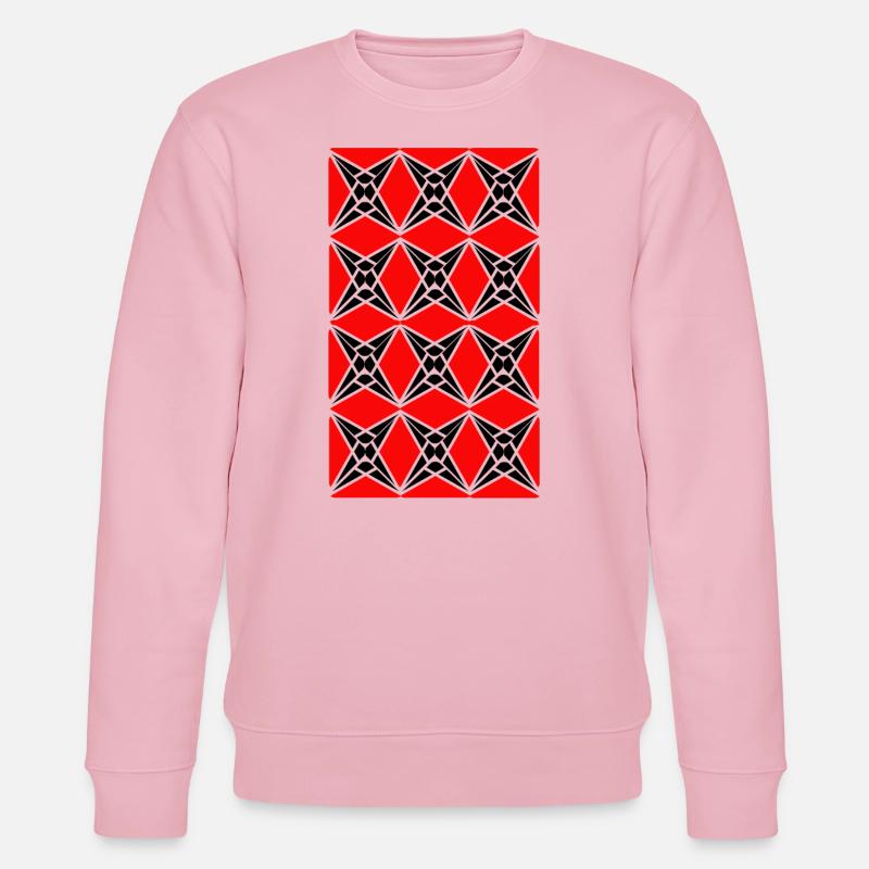 Star pattern - Stanley/Stella CHANGER Unisex Organic Sweatshirt - cotton pink