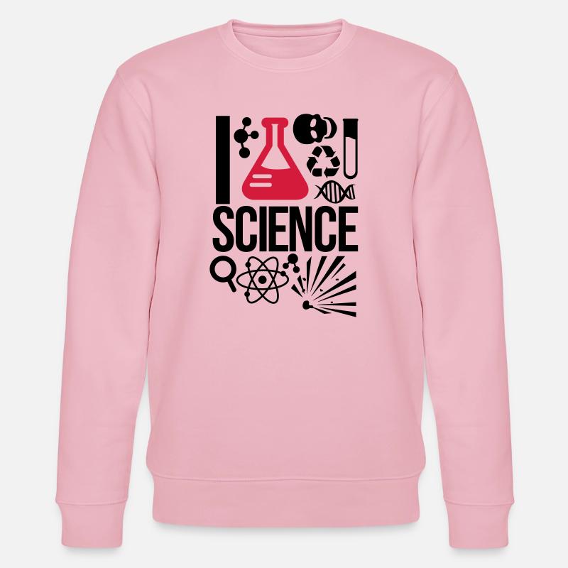 Wissenschaft - Stanley/Stella Unisex Bio-Sweatshirt CHANGER  - Hellrosa