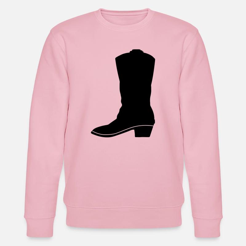Cowboy-Westernstiefel - Stanley/Stella Unisex Bio-Sweatshirt CHANGER  - Hellrosa