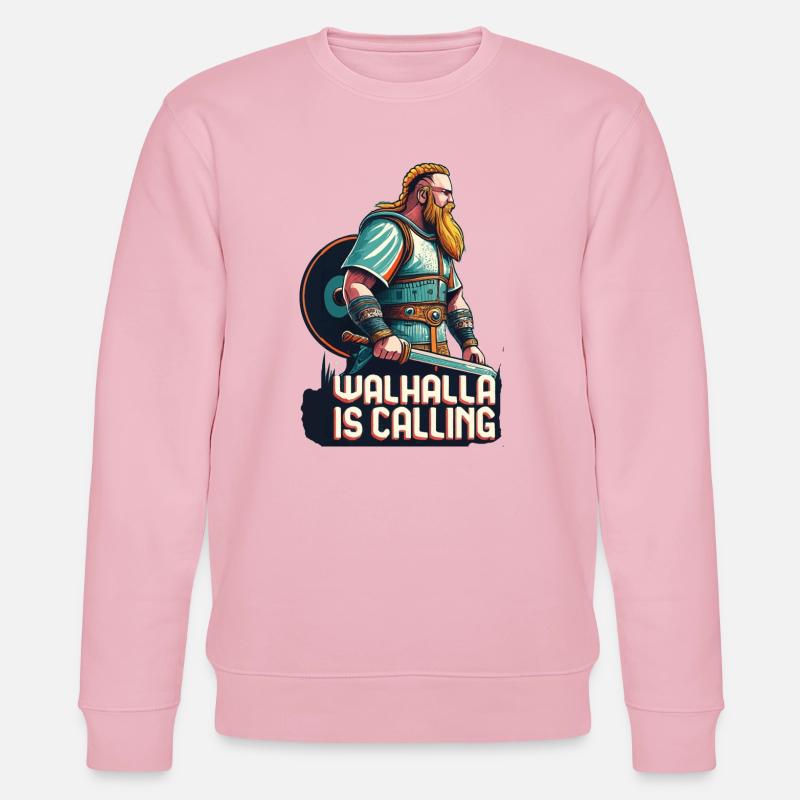 Walhalla ruft - Stanley/Stella Unisex Bio-Sweatshirt CHANGER  - Hellrosa