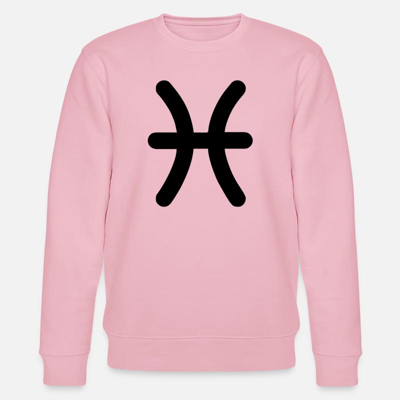 Fische Sternzeichen Fische - Stanley/Stella Unisex Bio-Sweatshirt CHANGER  - Hellrosa