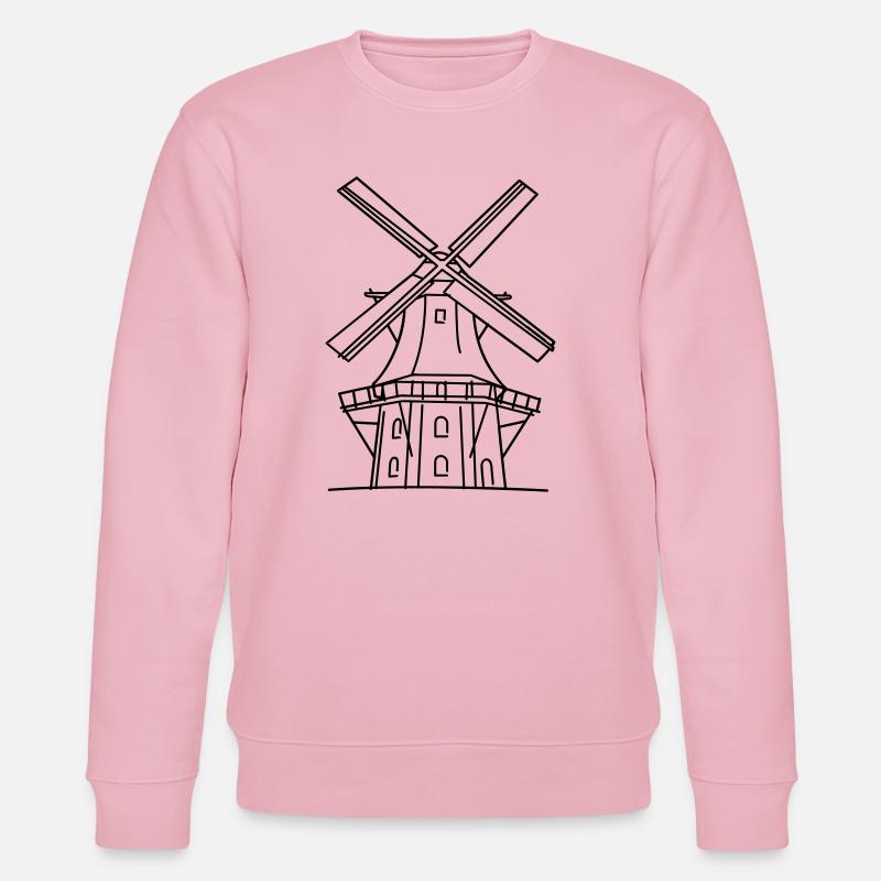 Windmühle - Stanley/Stella Unisex Bio-Sweatshirt CHANGER  - Hellrosa