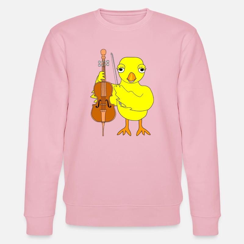 Cello Küken - Stanley/Stella Unisex Bio-Sweatshirt CHANGER  - Hellrosa