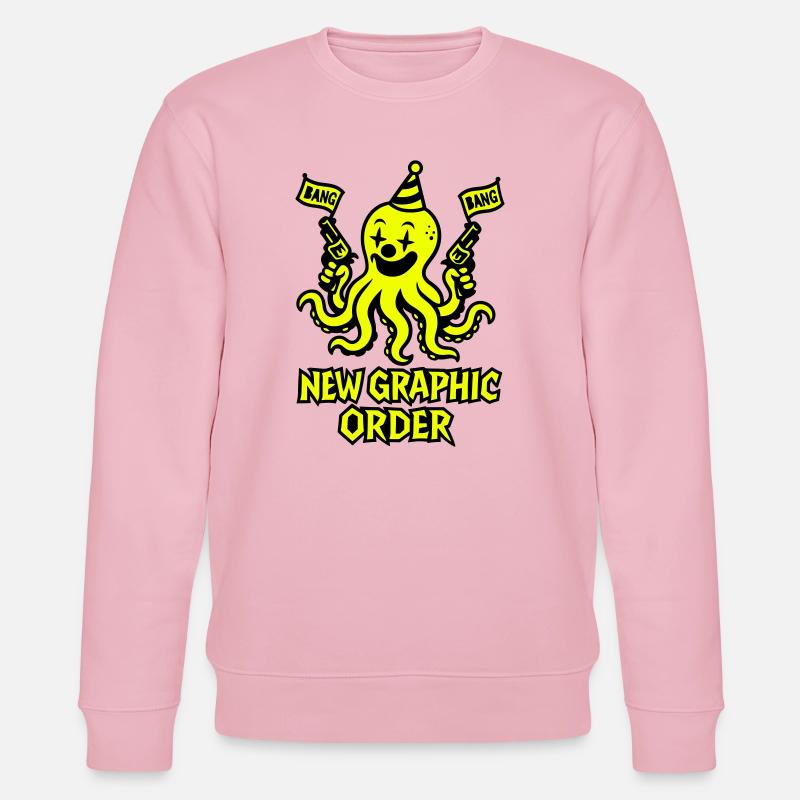 New Graphic Order Krake - Stanley/Stella Unisex Bio-Sweatshirt CHANGER  - Hellrosa