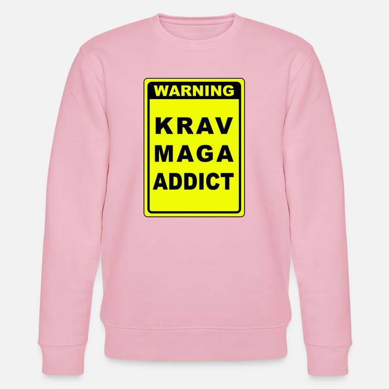 Warnung Krav Maga Süchtiger - Stanley/Stella Unisex Bio-Sweatshirt CHANGER - Hellrosa