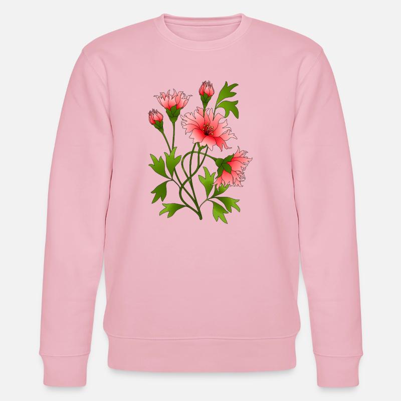 Fleur - Sweat bio CHANGER Stanley/Stella Unisexe - rose pâle