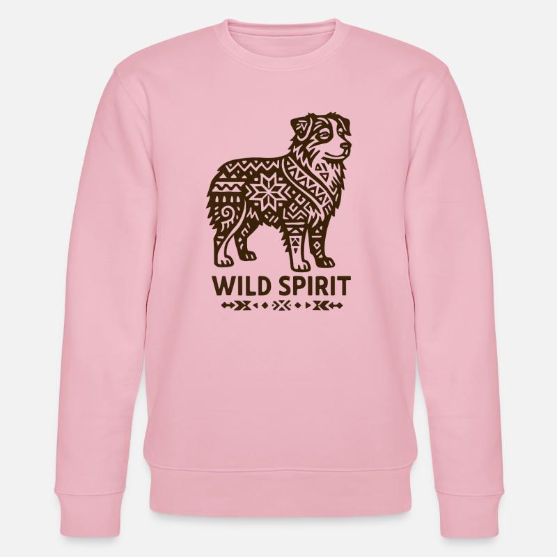 Australian Shepherd Wilder Stammeshund - Stanley/Stella Unisex Bio-Sweatshirt CHANGER  - Hellrosa