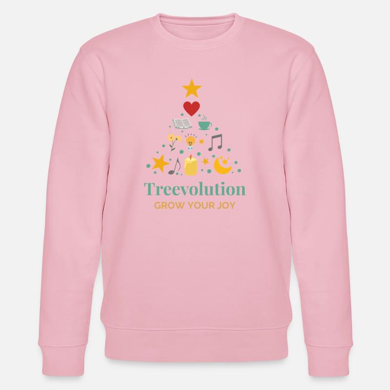 Treevolution Freude wachsen lassen - Stanley/Stella Unisex Bio-Sweatshirt CHANGER  - Hellrosa