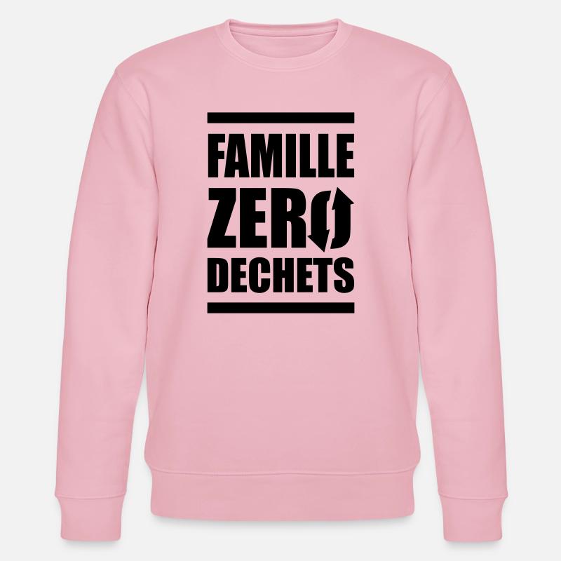 Famille Zero Dechets - Sweat bio CHANGER Stanley/Stella Unisexe - rose pâle
