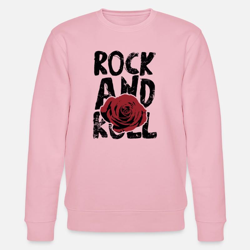 Rock 'n' Roll - Stanley/Stella Unisex Bio-Sweatshirt CHANGER  - Hellrosa
