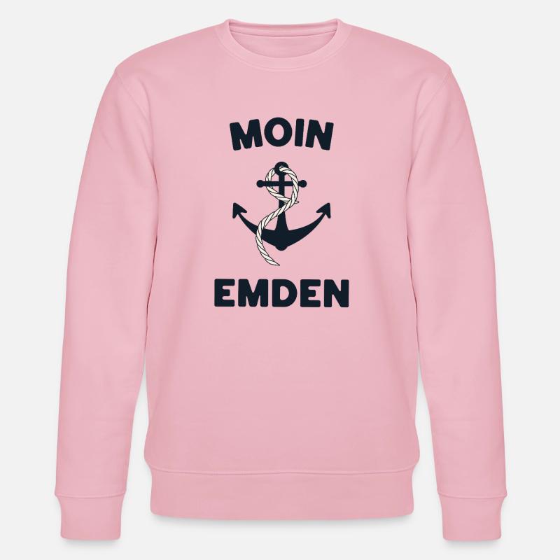 Moin Emden – Conception d’ancres maritimes - Sweat bio CHANGER Stanley/Stella Unisexe - rose pâle