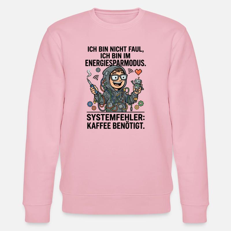 Technik Nerd Löten Roboter DIY - Stanley/Stella Unisex Bio-Sweatshirt CHANGER  - Hellrosa