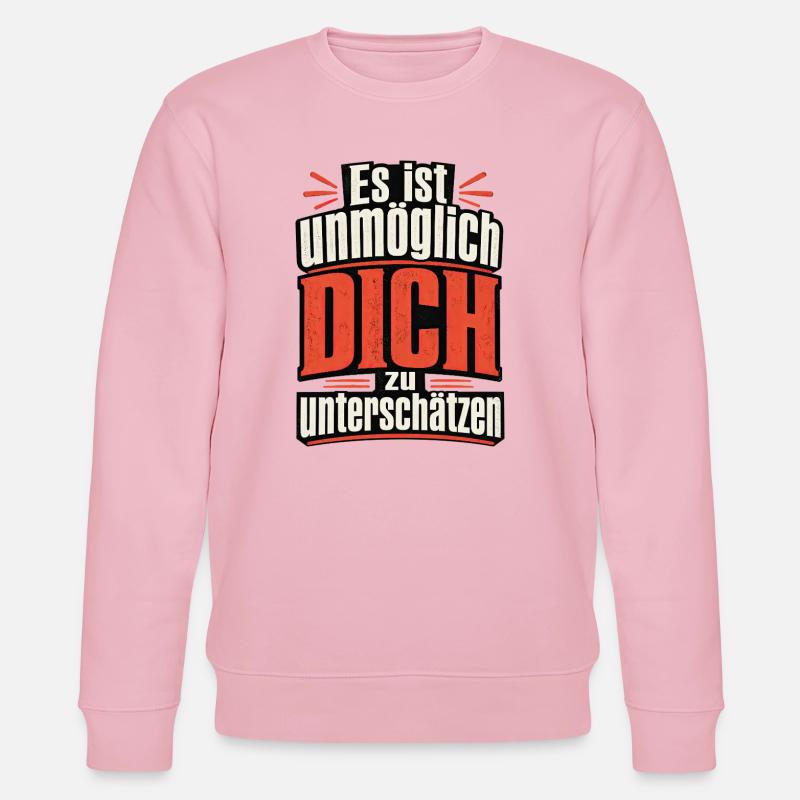 Unmöglich - Stanley/Stella Unisex Bio-Sweatshirt CHANGER  - Hellrosa