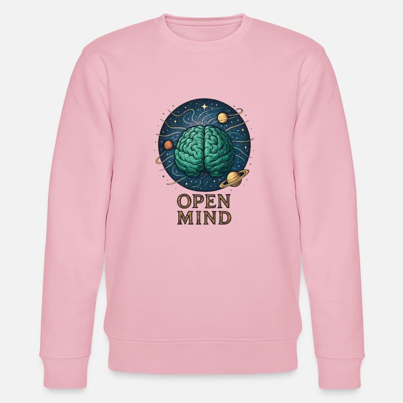 Open mind in space - Stanley/Stella CHANGER Unisex Organic Sweatshirt - cotton pink