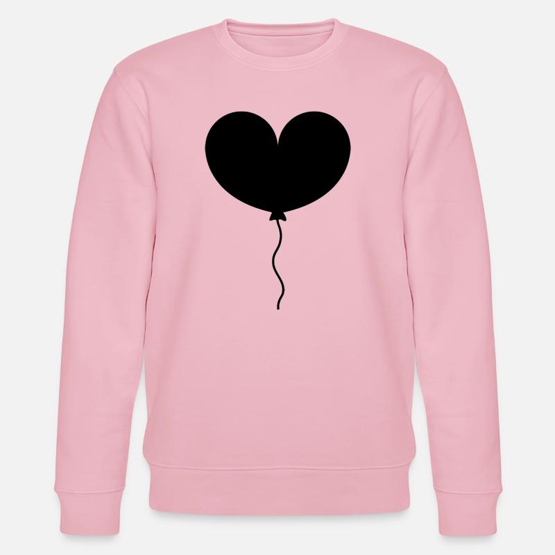 Herzballon - Stanley/Stella Unisex Bio-Sweatshirt CHANGER  - Hellrosa