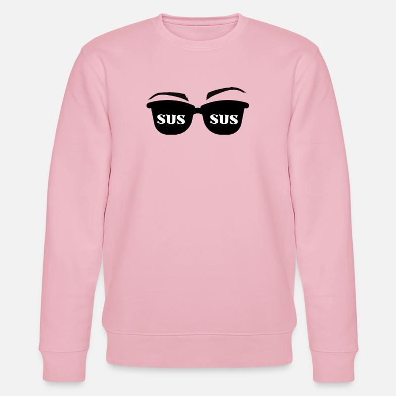 SUS Sonnenbrillen Meme Design - Stanley/Stella Unisex Bio-Sweatshirt CHANGER  - Hellrosa