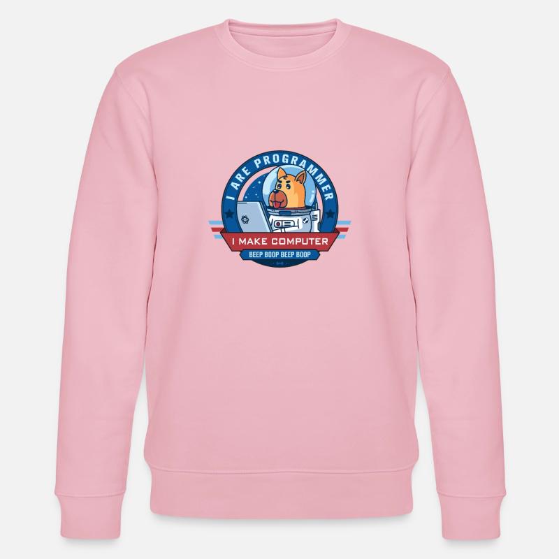 Je suis programmeur - Sweat bio CHANGER Stanley/Stella Unisexe - rose pâle