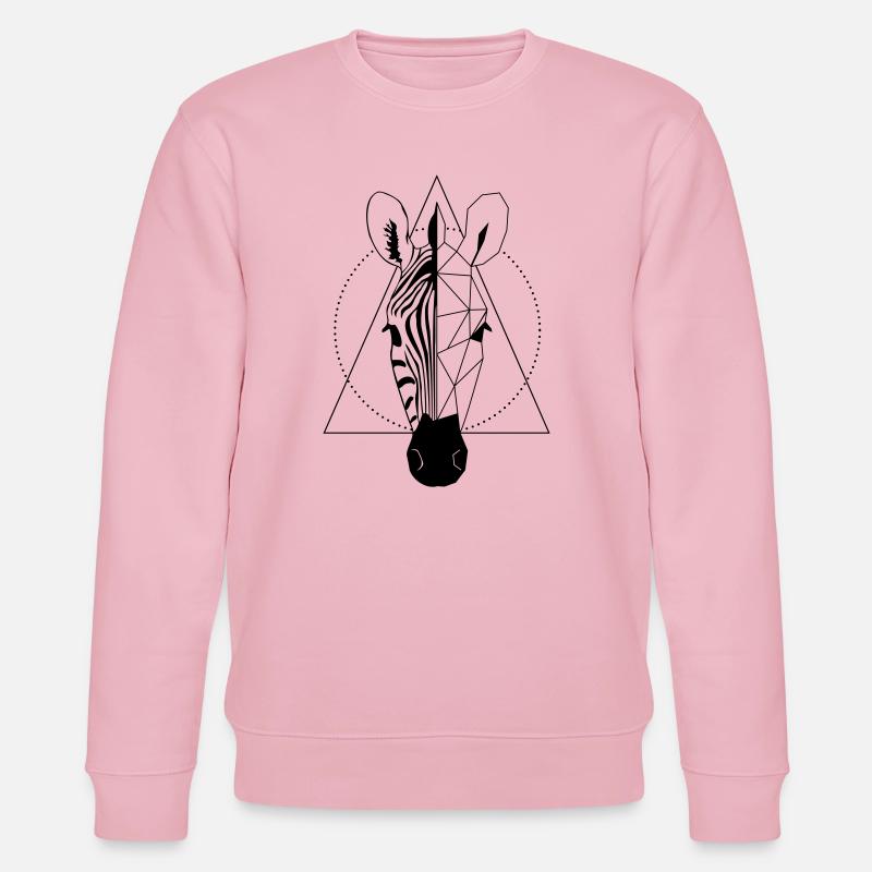 Zebra - Stanley/Stella Unisex Bio-Sweatshirt CHANGER  - Hellrosa