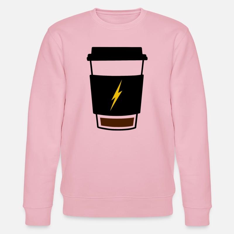 Low Battery Coffee - Stanley/Stella CHANGER Unisex Organic Sweatshirt - cotton pink