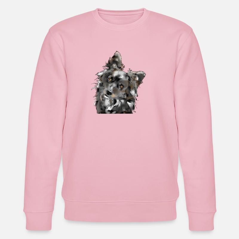 Australian Shepherd - Stanley/Stella Unisex Bio-Sweatshirt CHANGER  - Hellrosa