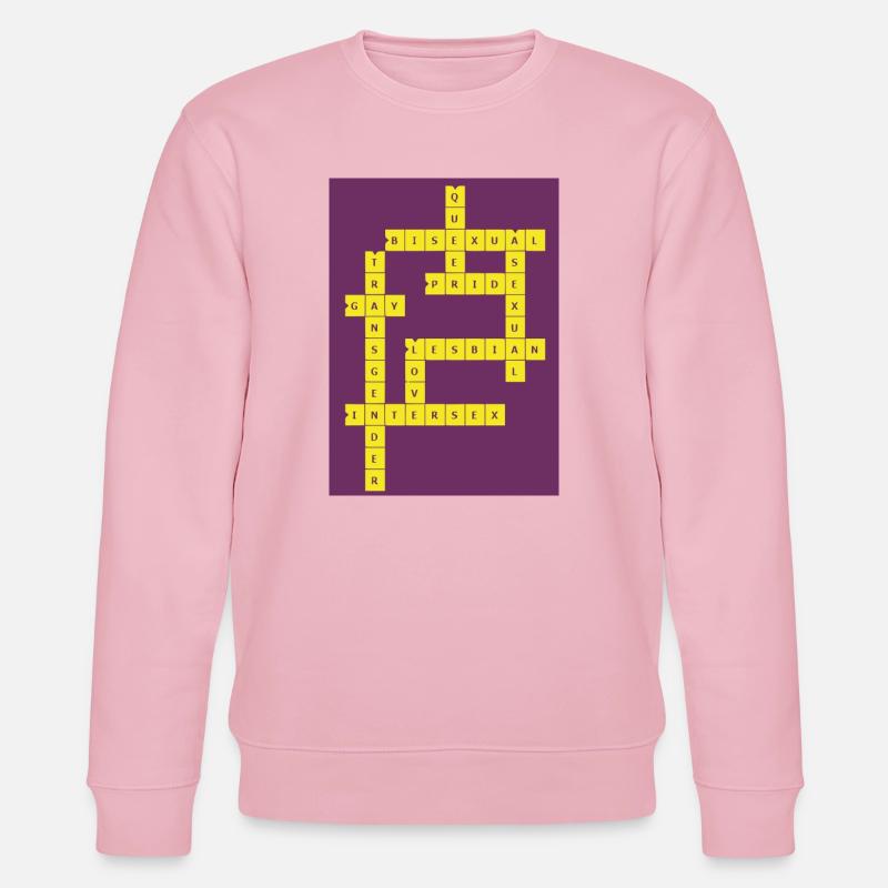 Kreuzworträtsel Divers - Stanley/Stella Unisex Bio-Sweatshirt CHANGER - Hellrosa