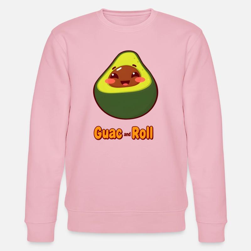 Guac und Roll Avocado Design - Stanley/Stella Unisex Bio-Sweatshirt CHANGER - Hellrosa