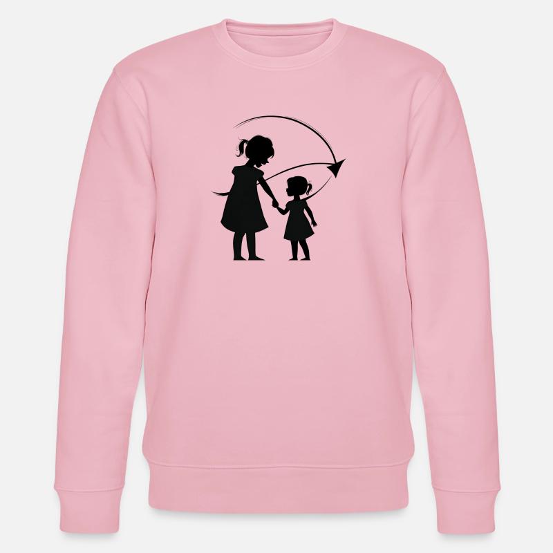 Meine Schwester Photoroom - Stanley/Stella Unisex Bio-Sweatshirt CHANGER  - Hellrosa