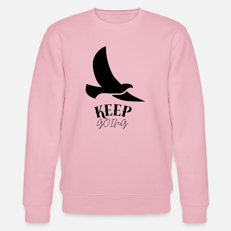 Keep_going - Stanley/Stella Unisex Bio-Sweatshirt CHANGER  - Hellrosa