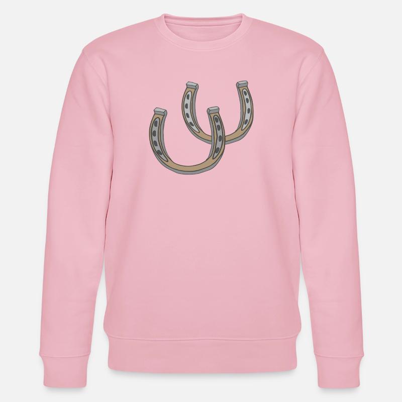 Illustration traditionnelle du fer à cheval - Sweat bio CHANGER Stanley/Stella Unisexe - rose pâle