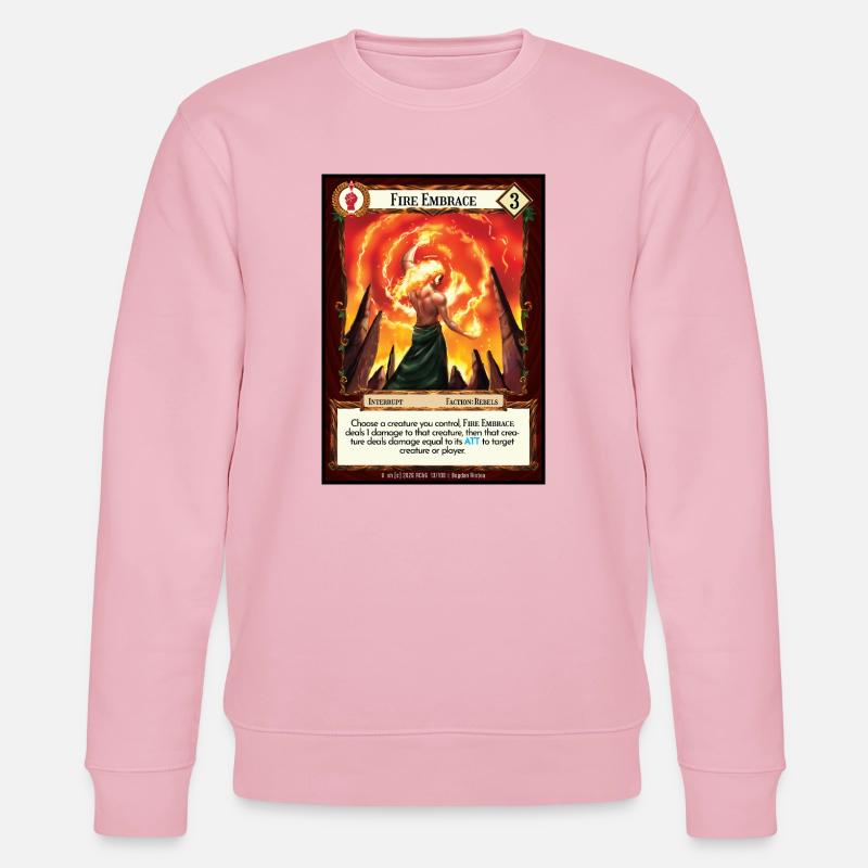 Fire Embrace - Stanley/Stella Unisex Bio-Sweatshirt CHANGER  - Hellrosa