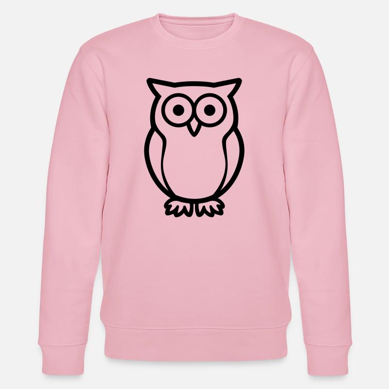 Eule - Stanley/Stella Unisex Bio-Sweatshirt CHANGER  - Hellrosa