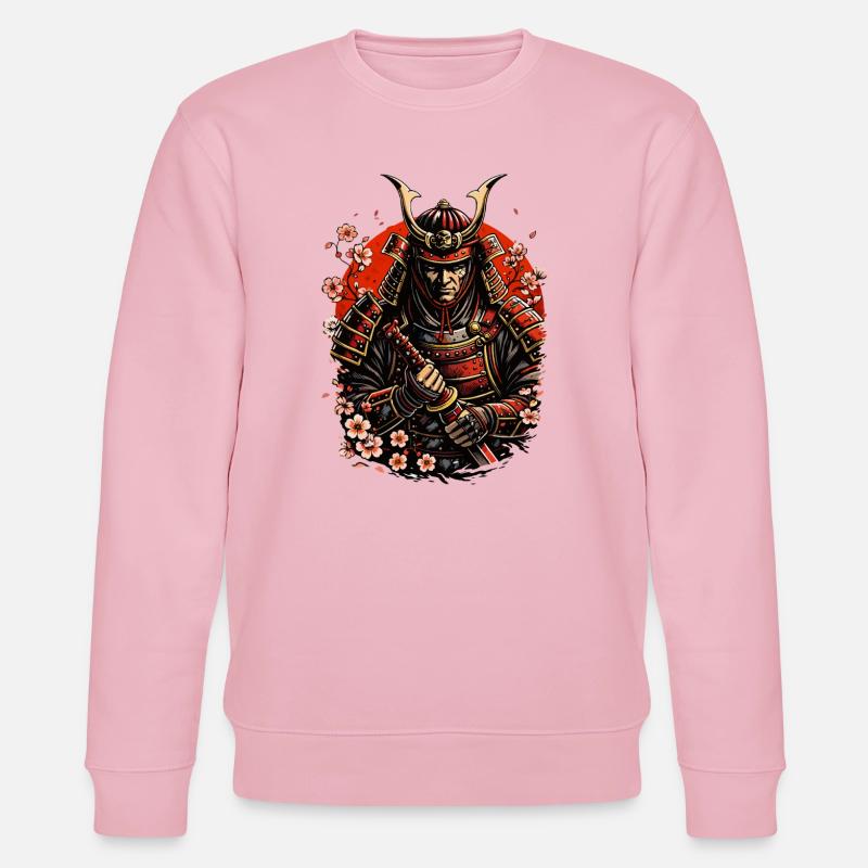 Samurai Warrior - Stanley/Stella CHANGER Unisex Organic Sweatshirt - cotton pink