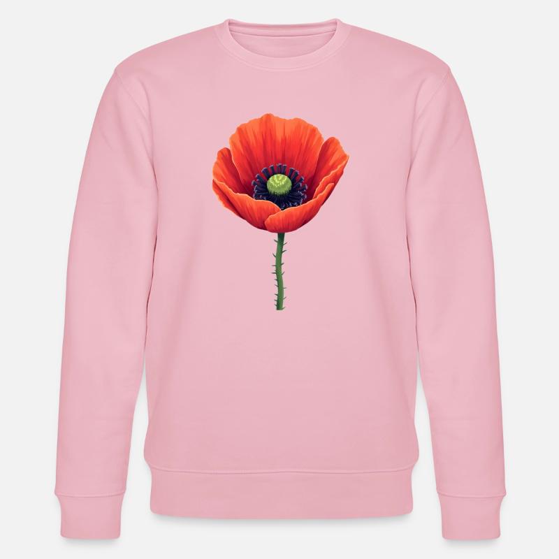 Coquelicot - Sweat bio CHANGER Stanley/Stella Unisexe - rose pâle