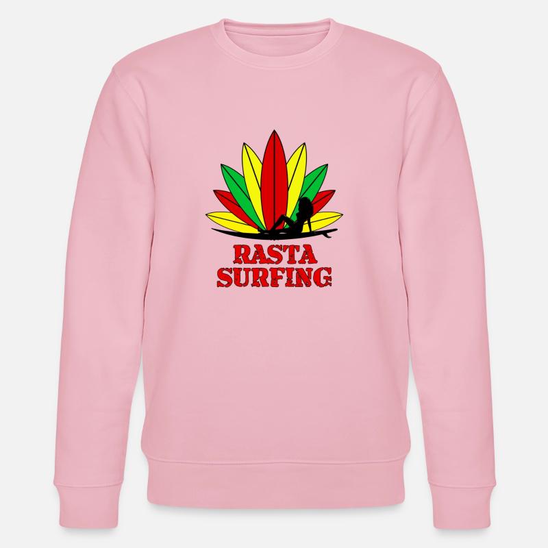 rasta surfing - Stanley/Stella Unisex Bio-Sweatshirt CHANGER  - Hellrosa