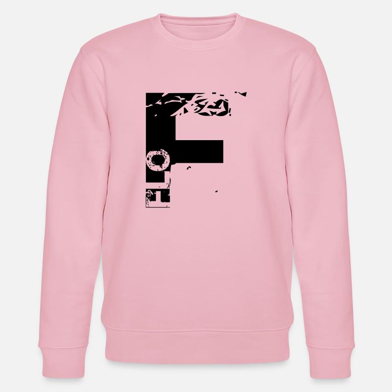 F wie Flo - Stanley/Stella Unisex Bio-Sweatshirt CHANGER  - Hellrosa